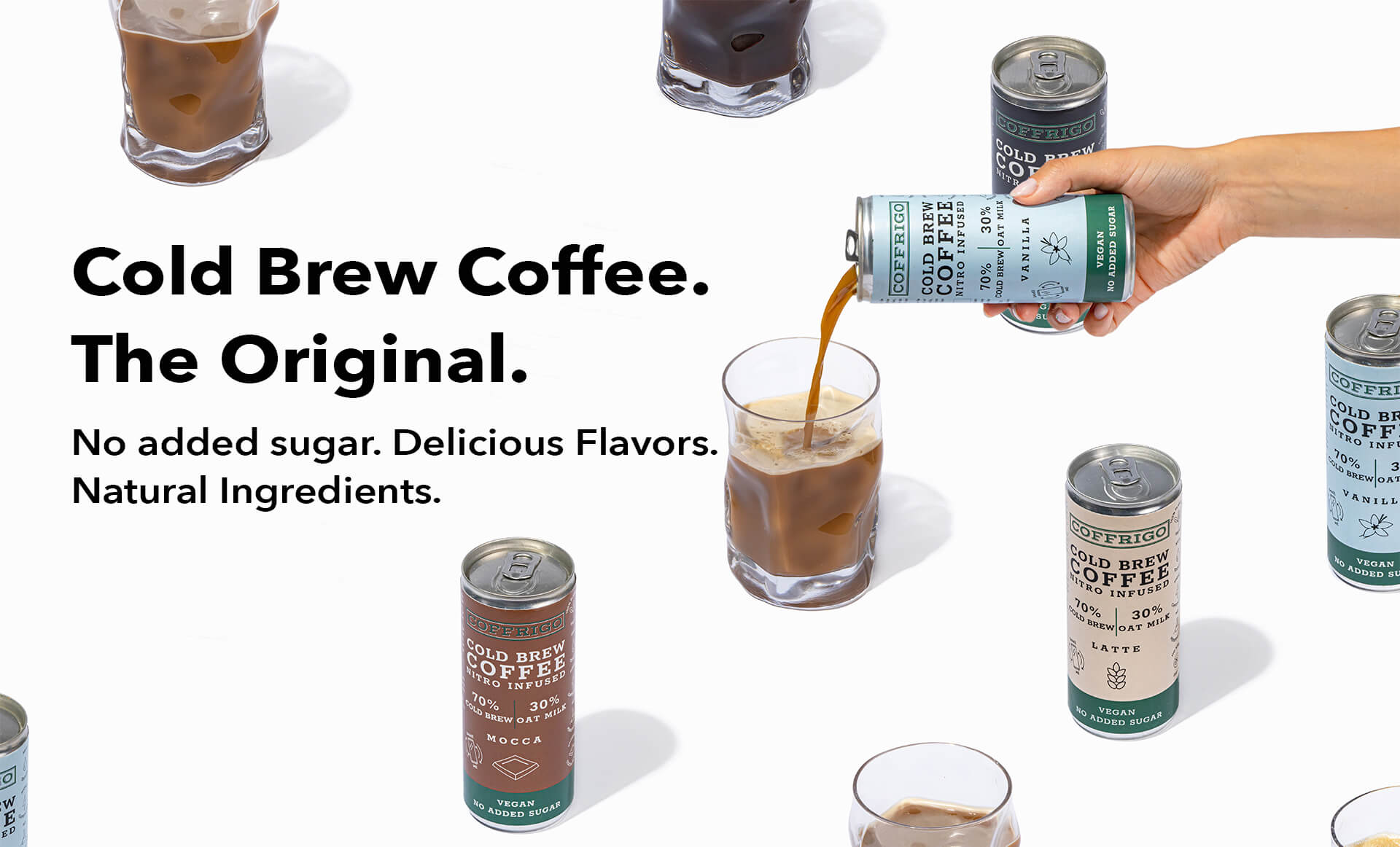 COFFRIGO Cold Brew Kaffee - 4 Sorten ohne Zuckerzusatz