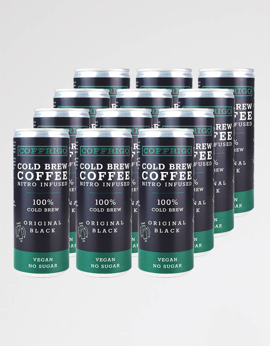 COFFRIGO Cold Brew Kaffee in Dosen - ORIGINAL BLACK 12PACK
